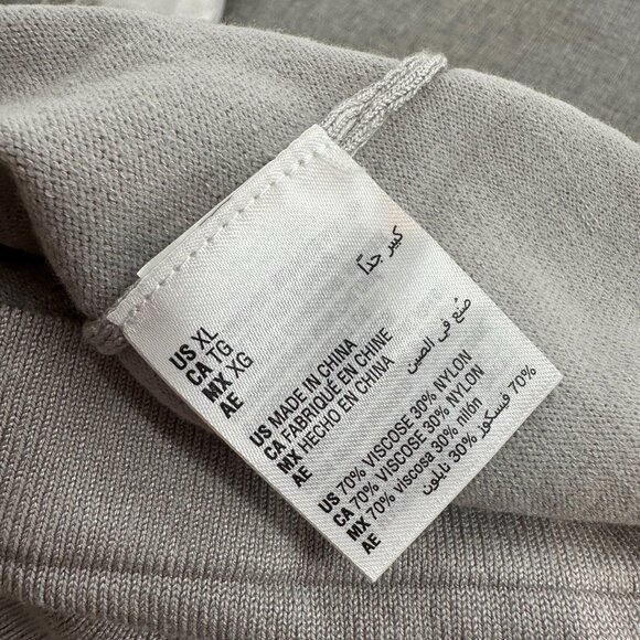 NEW And Now This Mens Henley Shirt Long Sleeve Split Neck $39.50 XL Lunar Rock - Picture 12 of 14